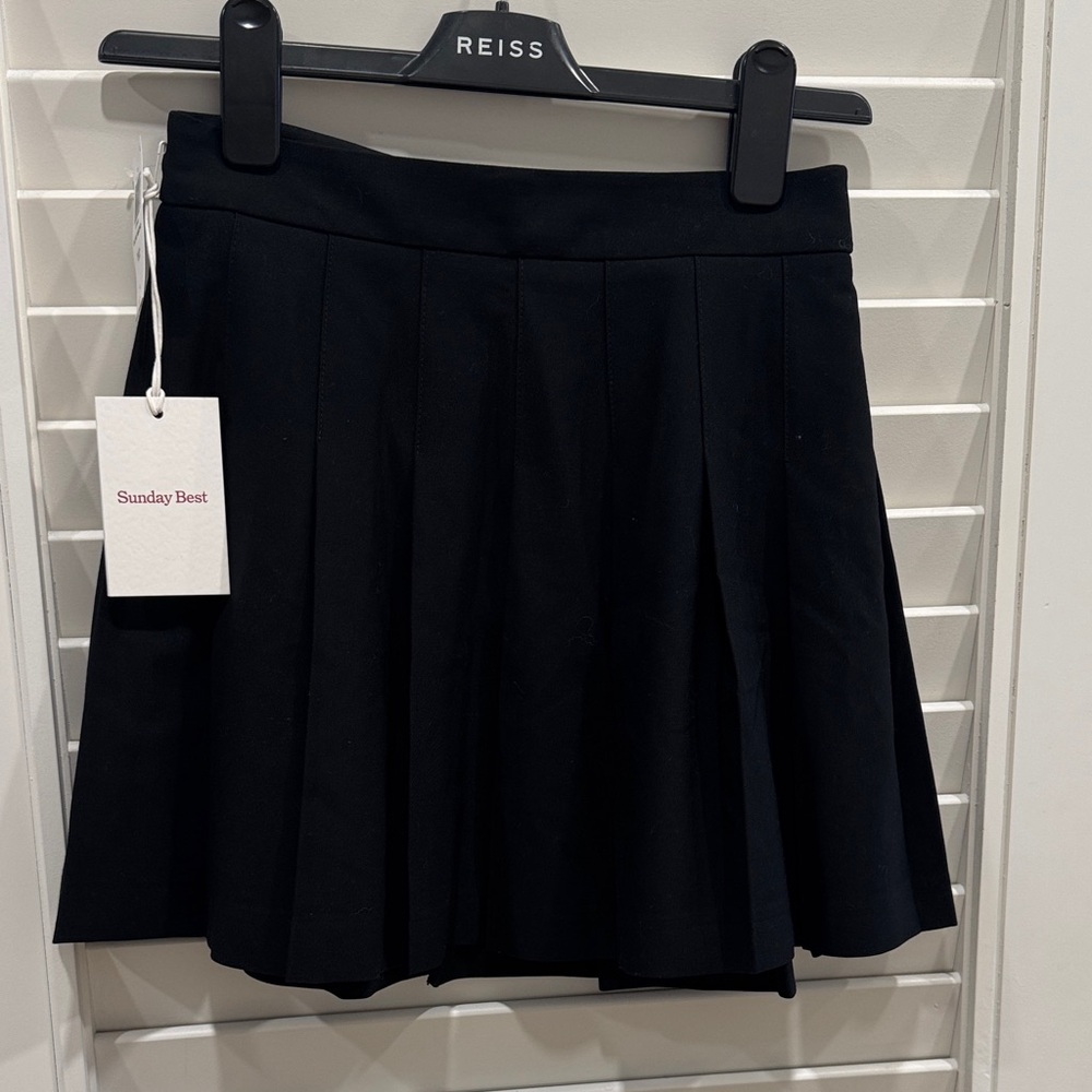 Sunday Best Classic Black Mini Pleated Skirt